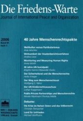 40 Jahre Menschenrechtspakte. Die Friedens-Warte Heft 1, 2006; Bd. 81